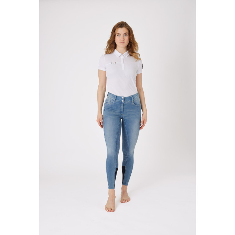 Jean Volledig siliconen zitvlak hoge taille Kaia dames Horze Jean Volledig siliconen zitvlak hoge taille Kaia dames Horze