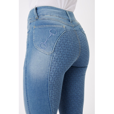 Jean Volledig siliconen zitvlak hoge taille Kaia dames Horze Jean Volledig siliconen zitvlak hoge taille Kaia dames Horze
