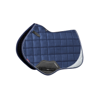 LeMieux Reflective Suede Close Contact Square Zadeldek Marineblauw