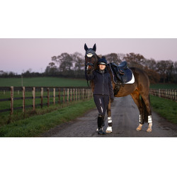 LeMieux Suede Dressage Square Reflective Marineblauw