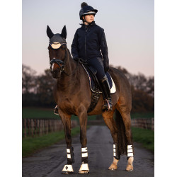 LeMieux Suede Dressage Square Reflective Marineblauw