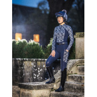 LeMieux Mini Reflective Hat Silk Marineblauw