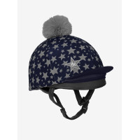 LeMieux Mini Reflective Hat Silk Indigo Blauw LeMieux Mini Reflective Hat Silk Indigo Blauw