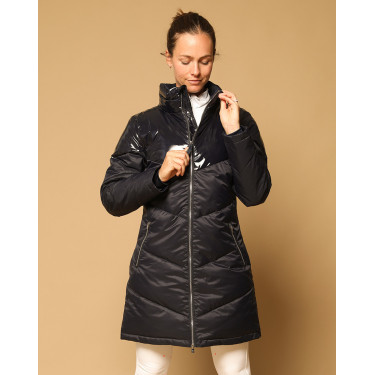 Lange donsjas GEM Tower Marineblauw