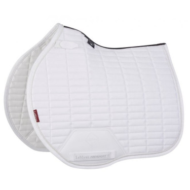 LeMieux Eurojump Suede Zadeldek Wit / Zilver / Wit