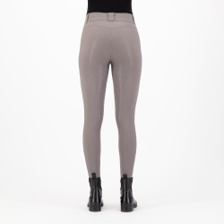 Rijbroek HV Polo Favourite Midwaist FullGrip Donker zand Grijs