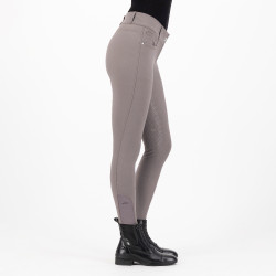 Rijbroek HV Polo Favourite Midwaist FullGrip Donker zand Grijs