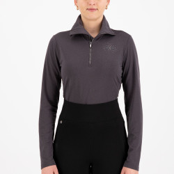 Tech top HV Polo Darlene Zinkgrijs Beige