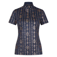 Top met korte mouwen HV Polo Jolie Marineblauw Top met korte mouwen HV Polo Jolie Marineblauw