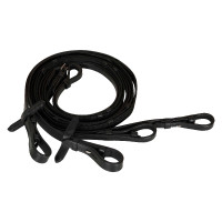 Dubbele teugels Imperial Riding Anti-slip grip Zwart