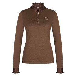 Top Imperial Riding Anna lange mouwen Macchiato Bruin