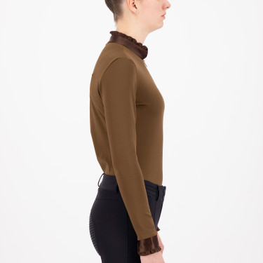 Top Imperial Riding Anna lange mouwen Macchiato Bruin