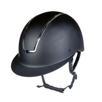 Lady Shield Helm HKM Zwart / glanzend zilver