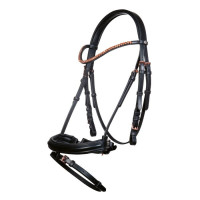 Hoofdstel Rosegold Glamour Style HKM Zwart / roségoud