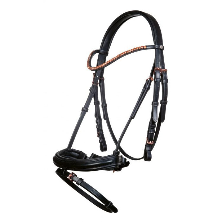Hoofdstel Rosegold Glamour Style HKM