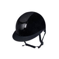 Shiny Diamond Rijhelm HKM Zwart