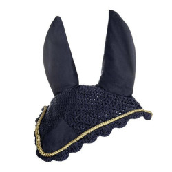 Vliegenkap HKM van katoen Donkerblauw / goudkleurig