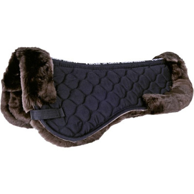 Amortisseur mouton véritable HKM Marron foncé