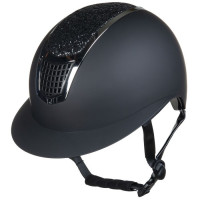 Glamour Shield Helm HKM Zwart / zilverkleurig