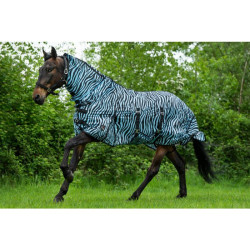Zebra Aqua vliegenkleed HKM Zebra Aqua vliegenkleed HKM