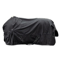 Premium weidedeken HKM 1680D 300g gladde voering Zwart