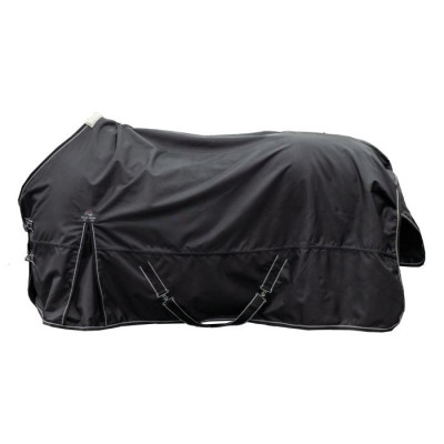Premium weidedeken HKM 1680D 300g gladde voering Zwart