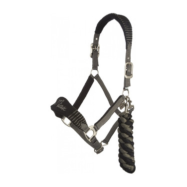 Halster en longe Lemieux Vogue Zwart / grijs Halster en longe Lemieux Vogue Zwart / grijs