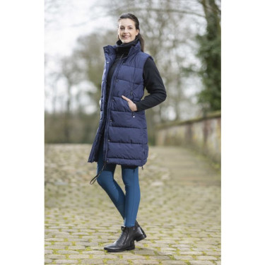 Lange mouwloze donsjas Misty HKM Donkerblauw