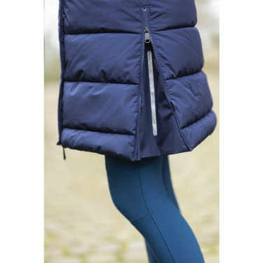 Lange mouwloze donsjas Misty HKM Donkerblauw