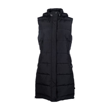 Lange mouwloze donsjas Misty HKM Zwart