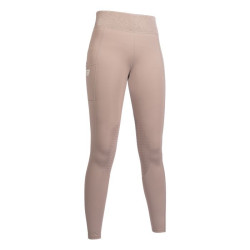 Legging Lavender Bay met siliconen grip HKM Taupe Bruin