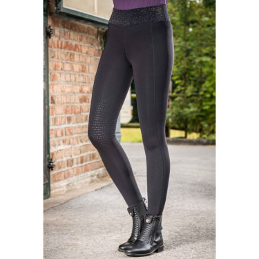 Legging Lavender Bay met siliconen grip HKM Zwart