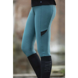 Legging Port Royal volledig siliconen zitvlak HKM Petroleum Blauw