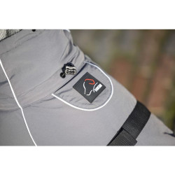 Hondenjas Buddy met fleecevoering HKM Donkergrijs