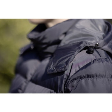 Preston lange mantel HKM Donkergrijs