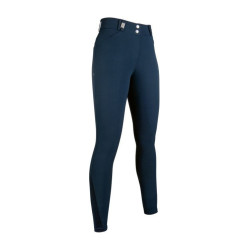 Monaco Crystal rijbroek met volledige siliconen grip HKM Donkerblauw Monaco Crystal rijbroek met volledige siliconen grip HKM Donkerblauw