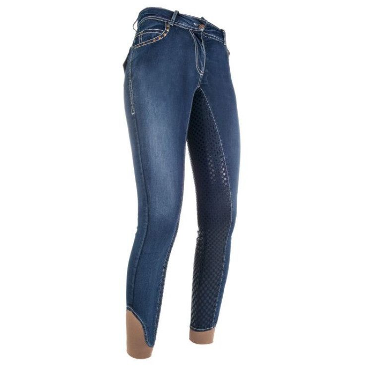 Pasadena Summer Denim broek met volledige zit in s. HKM Pasadena Summer Denim broek met volledige zit in s. HKM