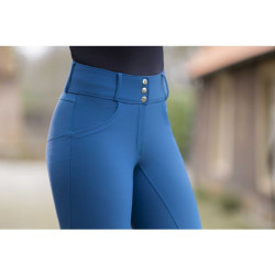 Port Royal broek met volledige siliconen grip HKM Donkerblauw