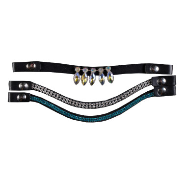 Frontale Hobby Horsing set van 3 HKM Blauw / zilverkleurig