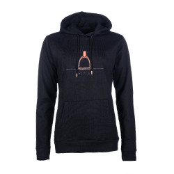 Hoody Paardensportstijl HKM Zwart / roségoud Hoody Paardensportstijl HKM Zwart / roségoud