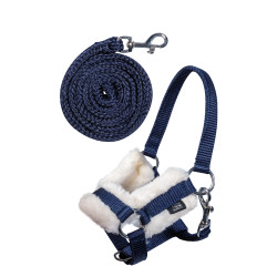 Halster en leadrope Hobby Horsing HKM Donkerblauw