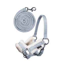 Halster en leadrope Hobby Horsing HKM Grijs Halster en leadrope Hobby Horsing HKM Grijs