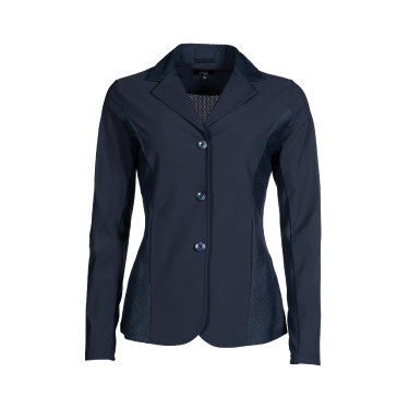 Wedstrijdjas Hunter Woman Slim fit HKM Donkerblauw