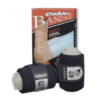 Combi-bandages Acavallo gel en elastiek Zwart