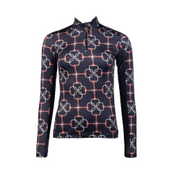 T-shirt techniek Edinburgh HKM lange mouwen Zwart