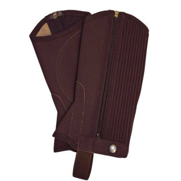 Mini Chaps in nubuck HKM Donkerbruin