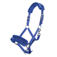 Nylon halster Glitter gevoerd met fleece HKM Koningsblauw Nylon halster Glitter gevoerd met fleece HKM Koningsblauw