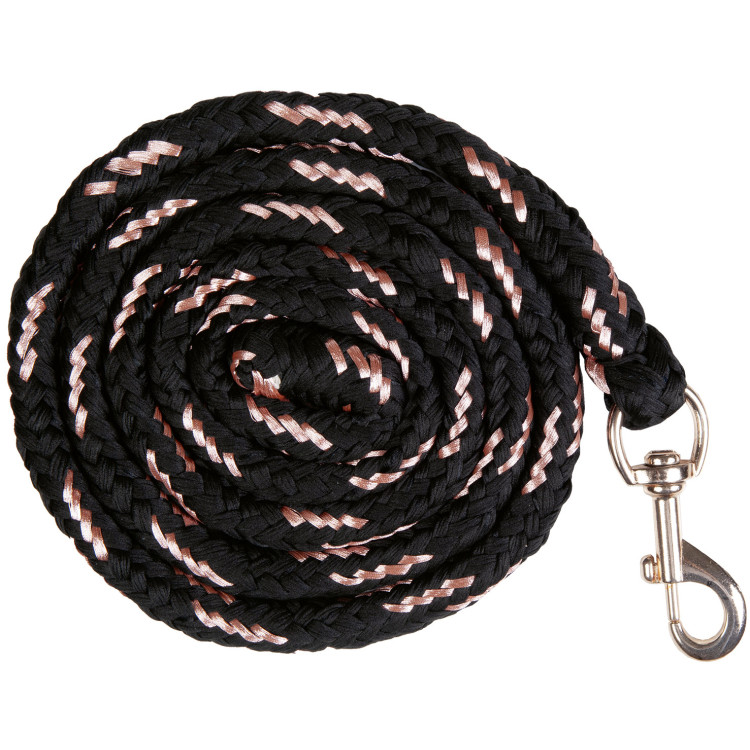 Longe Rosegold met musketonhaak HKM