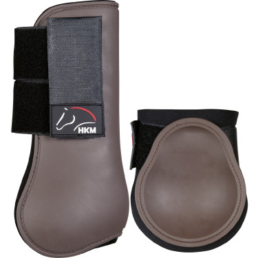 Gamaschen en kogelbeschermers Classic set van 4 HKM Donkerbruin