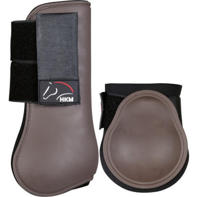 Guêtres et protèges boulets Classic set de 4 HKM Marron foncé